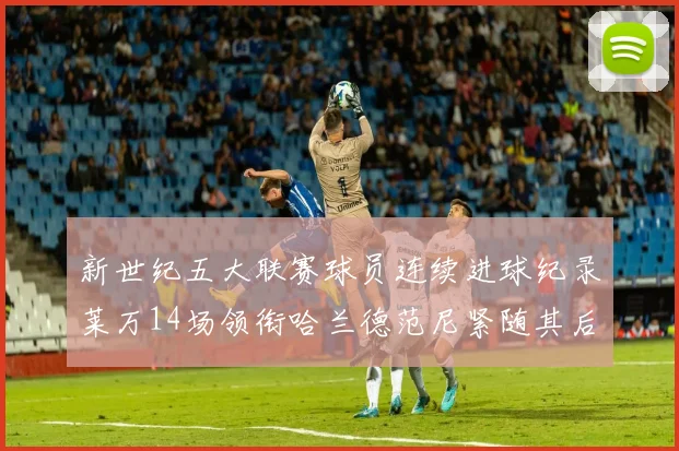 新世纪五大联赛球员连续进球纪录莱万14场领衔哈兰德范尼紧随其后