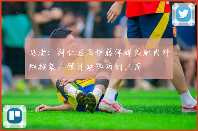 记者：拜仁后卫伊藤洋辉因肌肉纤维撕裂，预计缺阵两到三周
